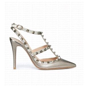 NWOT! Valentino Metallic Studded Heels